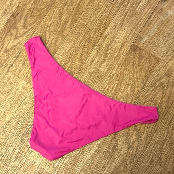 J. Crew Pink Curved Waist Cheeky Bikini Bottom Size XXL - Picture 3 of 6